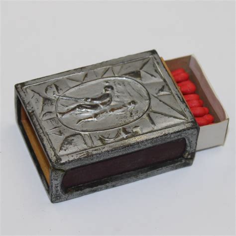 Antique Metal Match Boxes 